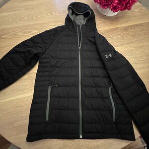 Under Armour Boys Black Quilted Puffer Jacket